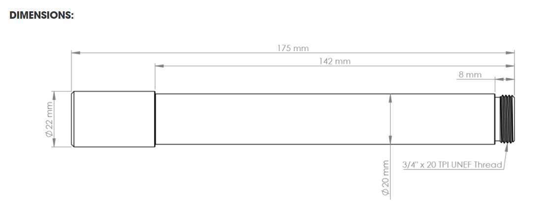 Bike's Front Fork Light Weight Thru Axle VB-1025L 