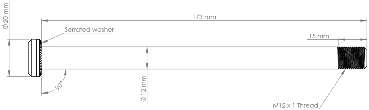  Light Weight Bike Thru Axle | VB-2027L 