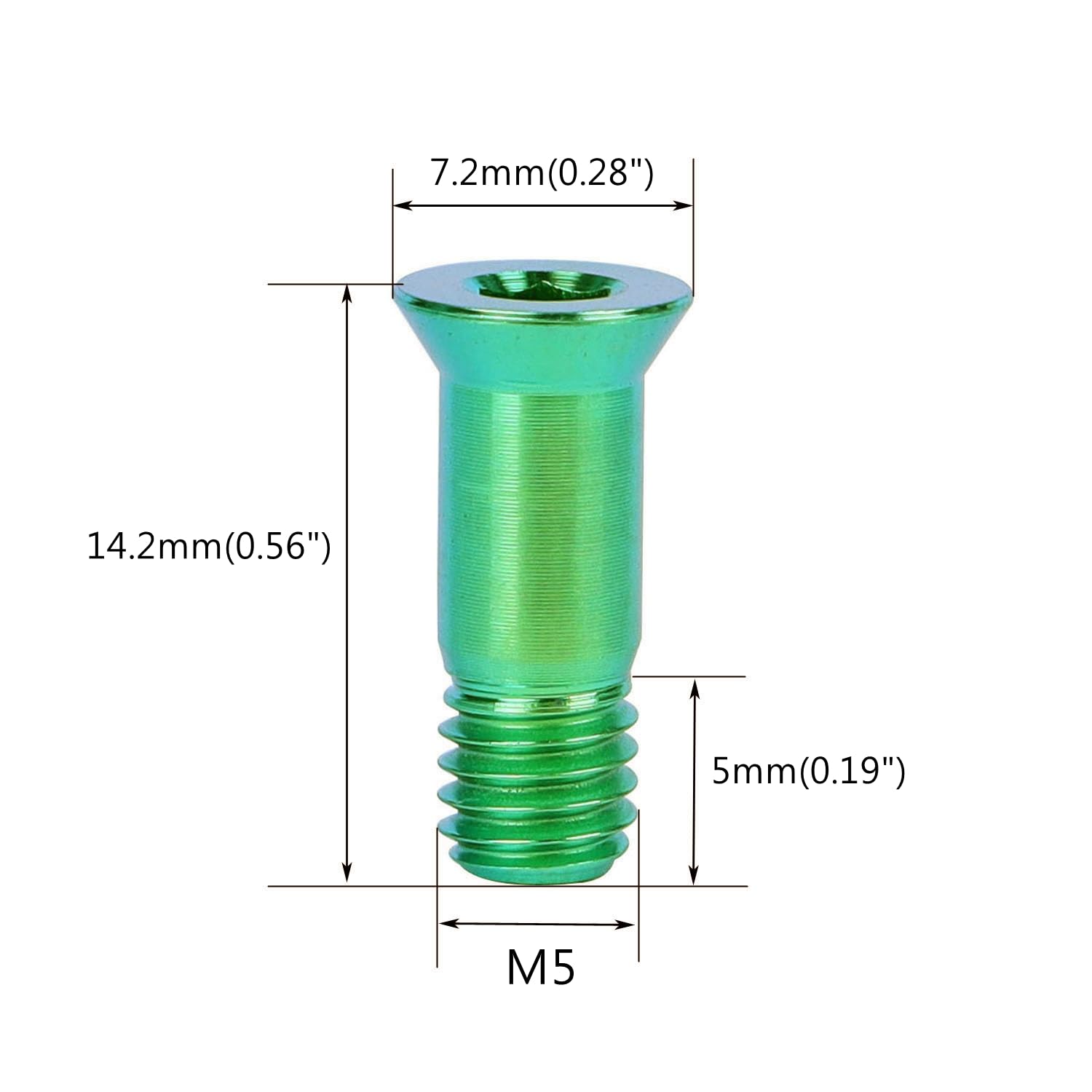 VB-7618 Titanium Bike Derailleur Bolts